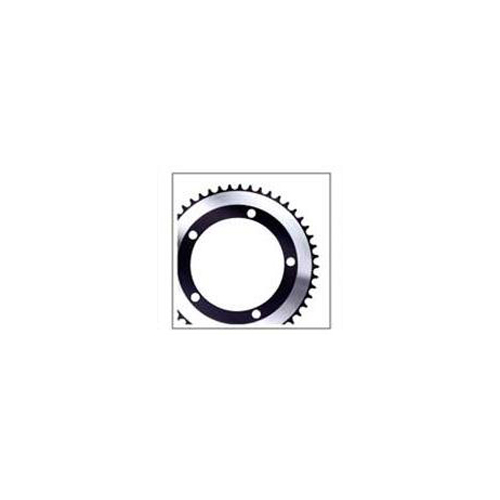 CHAIN RING 1/2 x 1/8" -   44T x 130 BCD for Single Speed, Alloy, BLACK