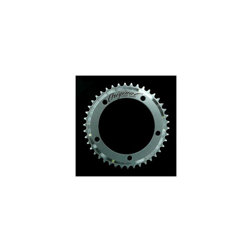 CHAIN RING  42T x 130 BCD for Single Speed, Alloy, 1/2 x 3/32 SILVER