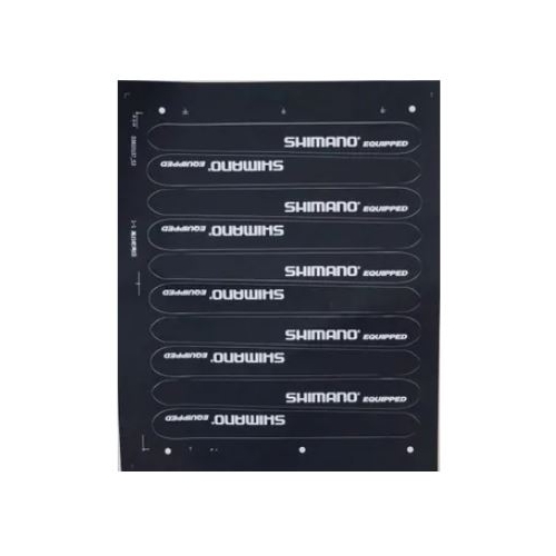 CHAIN STAY PROTECTOR - Shimano, BLACK (10 per Card) 225x25/20