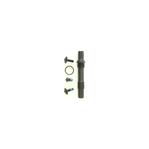 SPINDLE - Cr-mo Spindle, Mid Type, 8T - 19mm For Loose Ball BB, 155mm Long