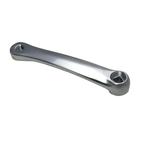 LH CRANK  155mm, Alloy - HIGH POLISHED SILVER