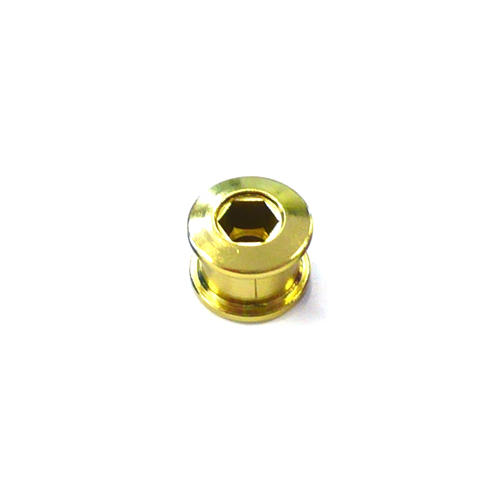 Single Speed Chainring Bolts STEEL Gold  qty5 per bag