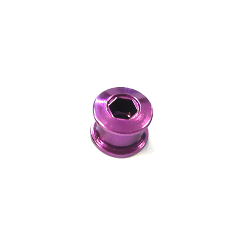 Single Speed Chainring Bolts STEEL Purple  qty5 per bag