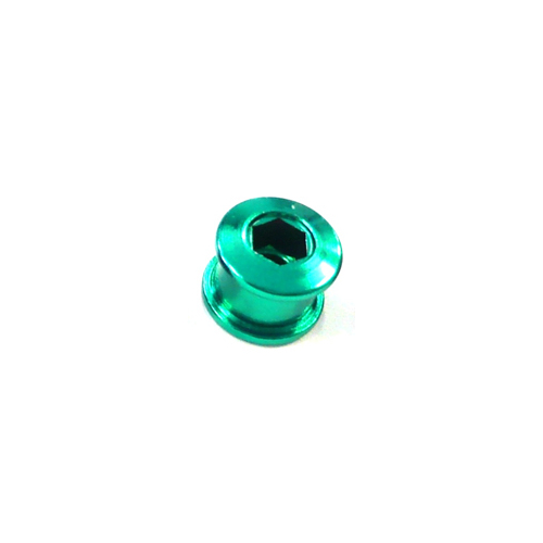 Single Speed Chainring Bolts STEEL Green  qty5 per bag
