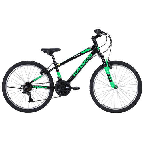 Radius Axis AL 24" MTB - Black/Neon Green/Chrome