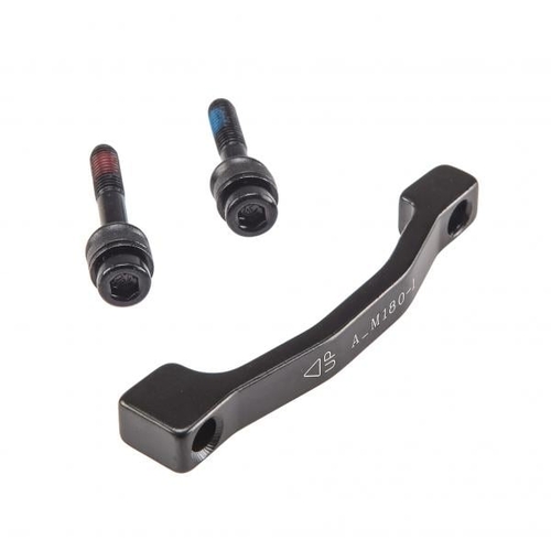  Adaptor post mount, Front Mod.A-11 compatible with post mount fork 160mm to 180mm rotor, with mount bolts, Quality Tektro part