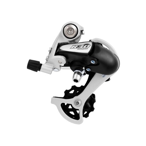 REAR DERAILLEUR - 7/8 Speed, Short Cage, Road, Black/Silver