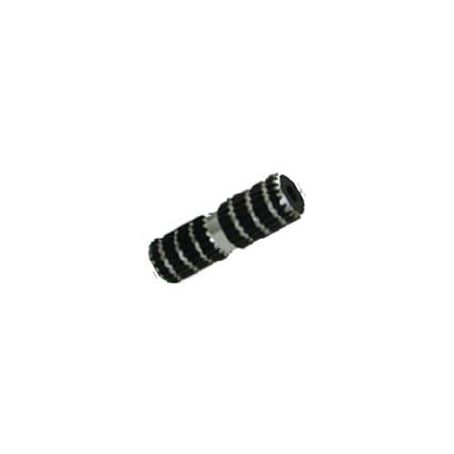 Foot Peg, 3/8" x 24/26T Axle, 25 x 100mm Threaded, Alloy, BLACK