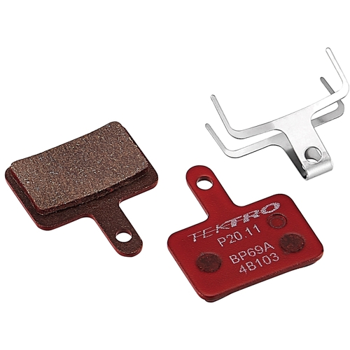 TEKTRO DISC BRAKE PADS - For ORION / AURIGA PRO / AURIGA E-TWIN, with return spring, Red, P20.11