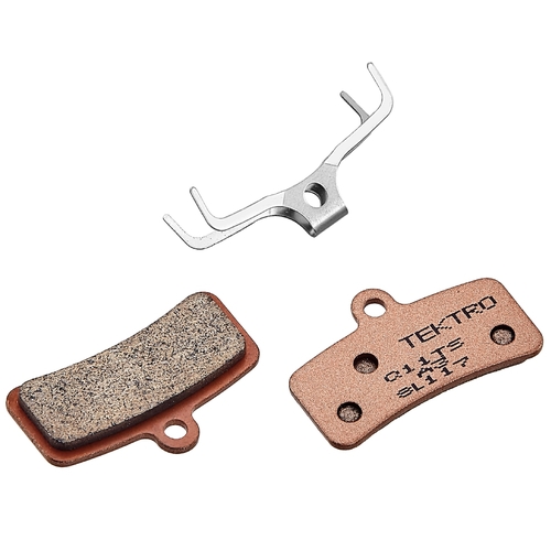 TEKTRO DISC BRAKE PADS - For 4 Piston Caliper with spring return, sintered type, Ti Colour., Q11TS