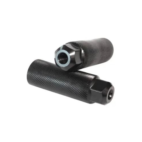 STEEL Footpegs, dia 3/8 x 26T,  33MM x 102mm  BLACK