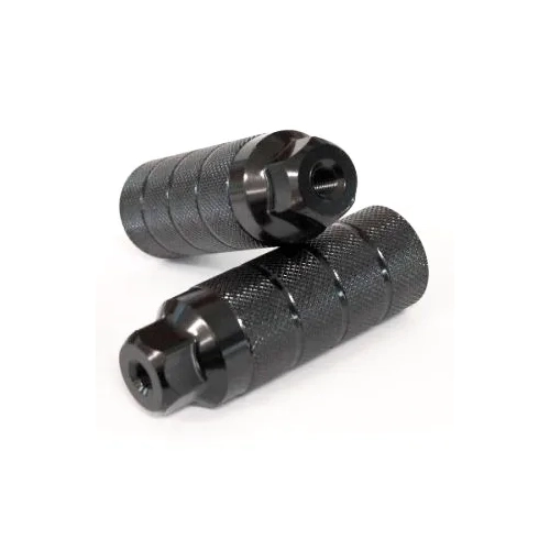 Foot Pegs (Pair) - 3/8" x 26T Axle, 36 x 110mm Threaded Black