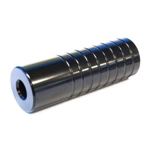 Foot Pegs, 14mm Axle, 38 x 110mm Threadless, Steel, BLACK