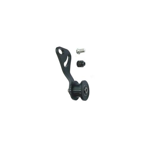 CHAIN TENSIONER - Single Speed, Alloy, BLACK/BLACK (Works with nutted & Q/R axles)