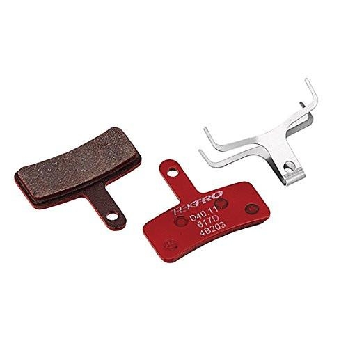 Disc brake pads, TEKTRO, Mod. D40.11, for Dorado, w/return spring, red color