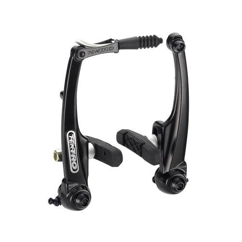 TEKTRO BRAKE - V-Brake (Sold Individually) L 110mm with 836.12 cartridge pads 63mm, Sand Blasted Black, Quality Tektro product in After market packagi