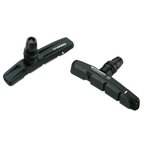 Cartridge Brake shoes & pads, V-Brake  Mod 877.12, MTB - High Performance Dual compound Brake Pads, Black alloy cartridge, 72mm