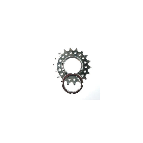 FIXED COG - Screw On, Cro-Mo, 1/8 x 18T, SILVER