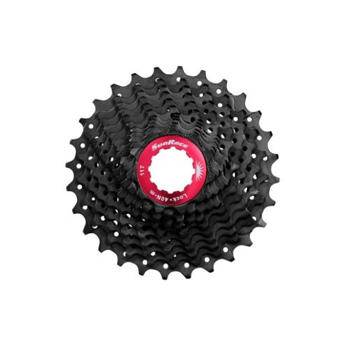 CASSETTE - 11 Speed, 11-28T, Black chrome, Quality Sunrace Road cassette