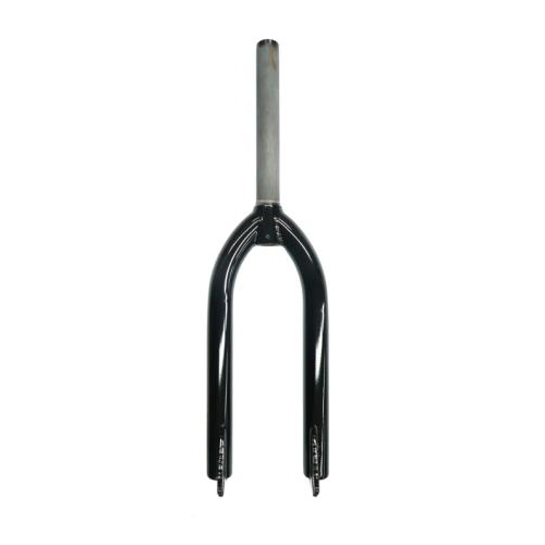 FORK  20, Threadless  (1.1/8, OD 28.6mm, ID 25.4mm, Stem 200mm)  3/8" Axle, Cr-mo,  BLACK