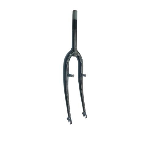 FORK  24, Threaded 100mm, with Pivots  (ID 22.2, Stem 200mm)  Steel,  BLACK, ONLY FOR USE WITH NUTTED AXLES