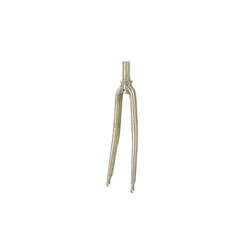 FORK  700 x 25C, Threaded 100mm  (OD 25.4mm, ID 22.2mm, Stem 230mm, Blade 365mm)  Steel, For Racer  CP