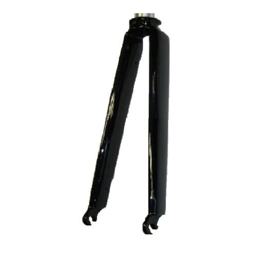 FORK  700, Threadless, 1.1/8"  (ID 25.4mm, Stem 300mm)  without Pivots, Alloy with Cr-mo Stem, BLACK (Rake-55mm)