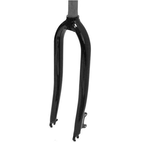 FORK  700 x 35C, Threadless, 1.1/8,  DISC mount only, Alloy legs with cr-mo threadless stem 300mm (C = 85mm) BLACK
