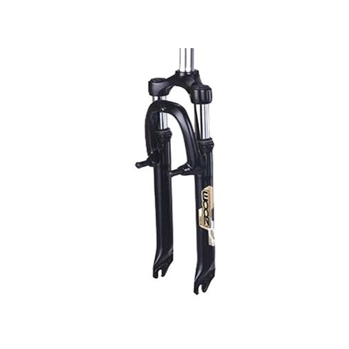 SUSPENSION FORK  24, Threadless, 1.1/8" OD (28.6mm), ID 24.8, V brake with Disc brake mounts, 260mm Steerer, 63mm Travel, BLACK, ZOOM