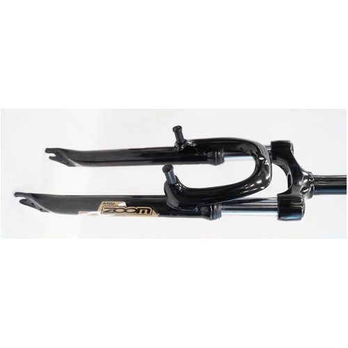 SUSPENSION FORK  26, Threadless, 1.1/8"  (ID25.4mm, stem-230mm)  for V-brake Zoom.  BLACK