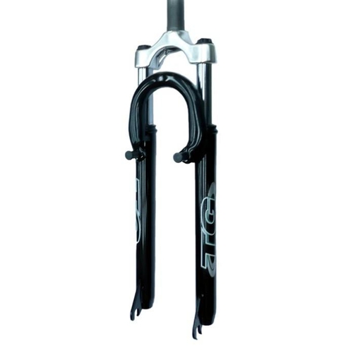 SUSPENSION FORK  26, Threaded 100mm, 1.1/8"  (stem-230mm)  for V brake.  BLACK - including Crown.
