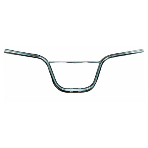 HANDLEBAR  22.2mm, 57cm Wide, 170mm Rise, BMX, Steel CP  SILVER