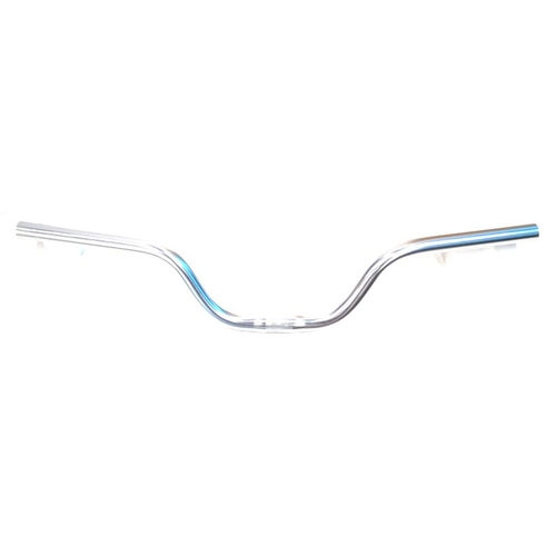 HANDLEBAR  25.4mm, 62cm Wide, 100mm Rise, Alloy  SILVER