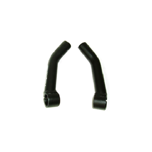 Bar ends,  alloy, long type, sand blasted black, 155mm