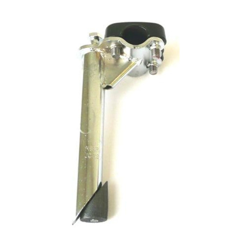 STEM BMX 22.2 BLACK Clamp, silver base & quill