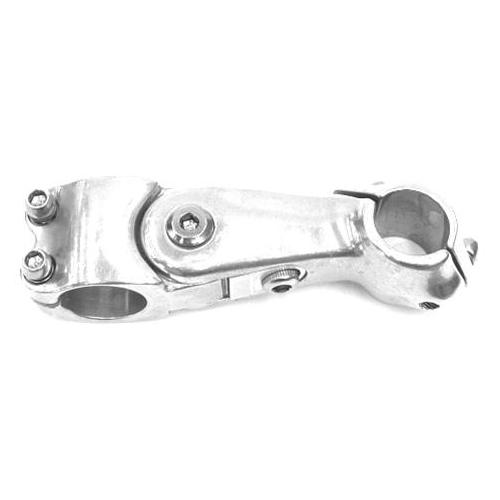 Ahead Stem  --  105mm Ext, 0-50 Degree, 28.6mm Dia., 25.4mm BB, Polished Silver