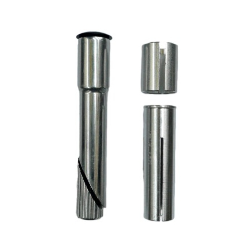 Converter/Adaptor for Quill to Ahead Stem, with Shims fits - Quill 22.2 & 25.4/Stem 1" & 1/18" Silver