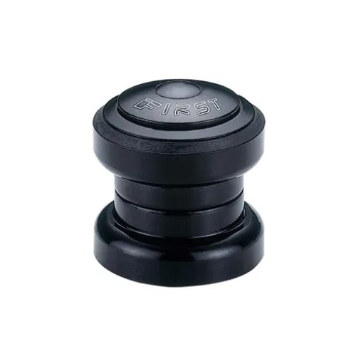 Head Set,  Black, Threadless 1 1/8, cartridge bearings, w/top cap, 28.6 x 34 x 30mm