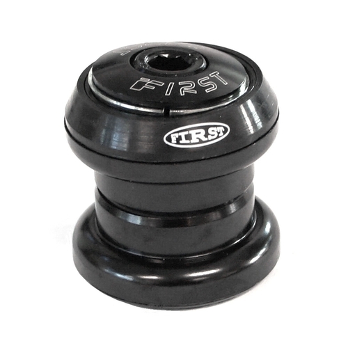 Headset 1 1/8 Black, threadless, for BMX/Freestyle, hollow cap, Quality "FIRST" product, ball retainer type, Dia.28.6mm/34mm/30mm