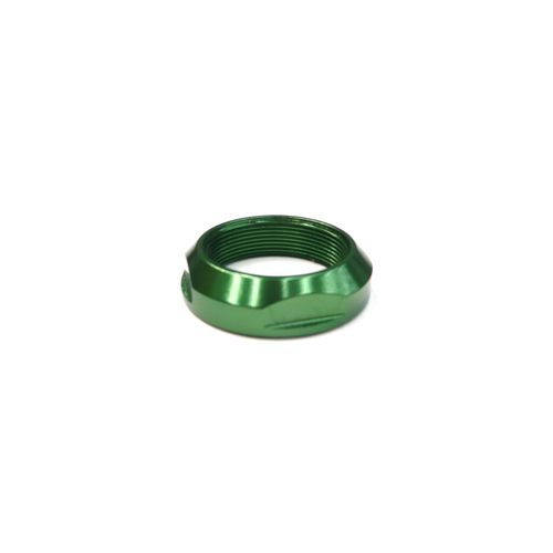  "add some BLING"   Lock Nut, GREEN, ID1 1/8 ID 25.4 dia,  Alloy
