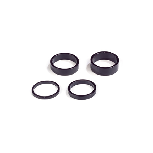 Spacer Set, BLACK ALLOY, 1 1/8, 2,5,8 & 10mm