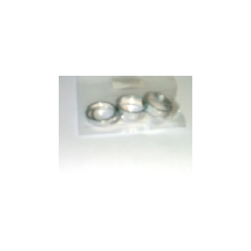 Spacer Set, alloy, SILVER, 1",  size 2, 5, 8, & 10mm each x 1