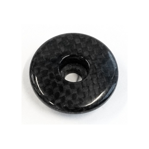 Spare Top Cap CARBON FIBRE for 1 1/8" Black, w/o logo