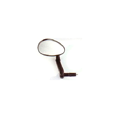 MIRROR  Convex Oblong, Bar End, Fits 15-22mm ID, ideal for R/H or L/H