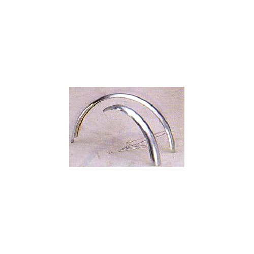 MUDGUARD SET  16, F & R, CP, Steel,  F/LENGTH
