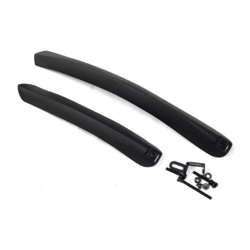 MUDGUARD SET  27-700C, Front & Rear, BLACK, P.P, clip on type