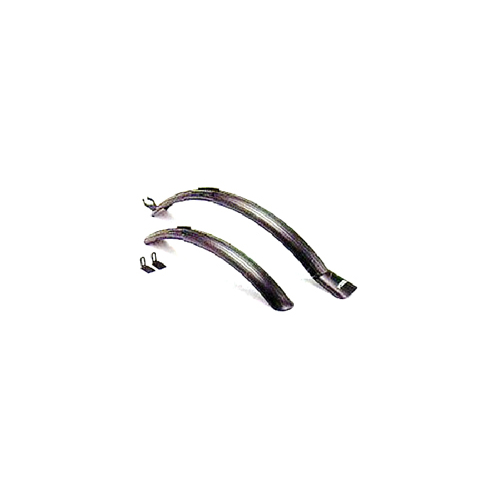 MUDGUARD SET. Best suited to 26"/ 700C/28"Bikes. Suitable for Tyres up to 1.75" Front & Rear MTB/ATB, Plastic, BLACK