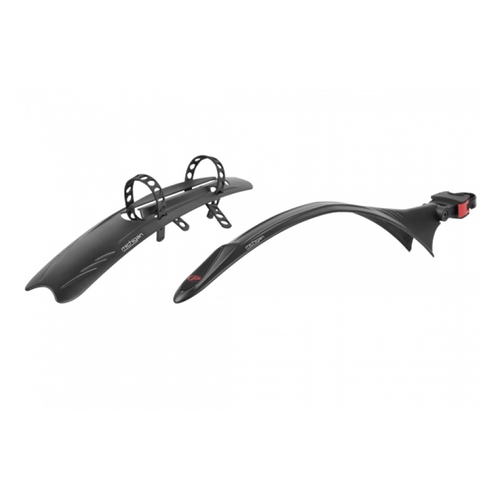MUDGUARD SET  26-29ER/700c, Front & Rear, QR Rear, Downtube mudflap for front, (Front 60mm/Rear 45mm Wide)