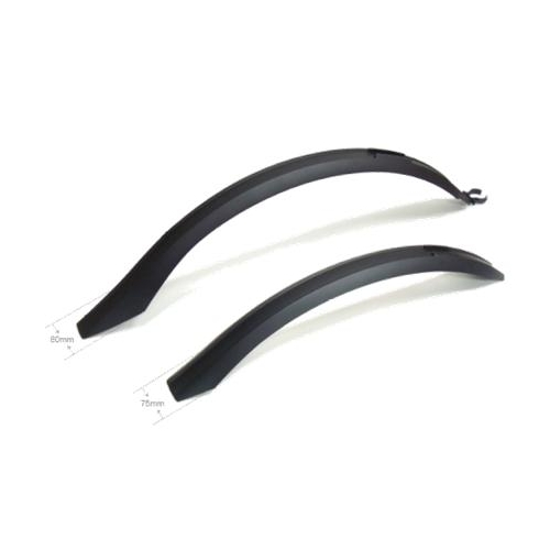 MUDGUARD SET  26-29ER, Front & Rear, plastic Clip-on, for tyres up to 2.1  51mm/51mm width