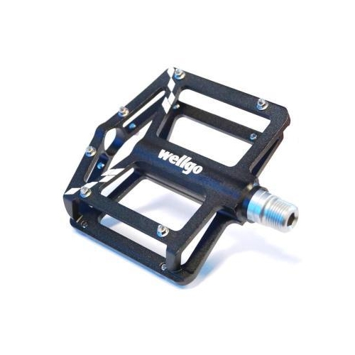 PEDALS  9/16" Sealed Bearings, Alloy Body/Cro-mo Axle, Replaceable Pins, BLACK